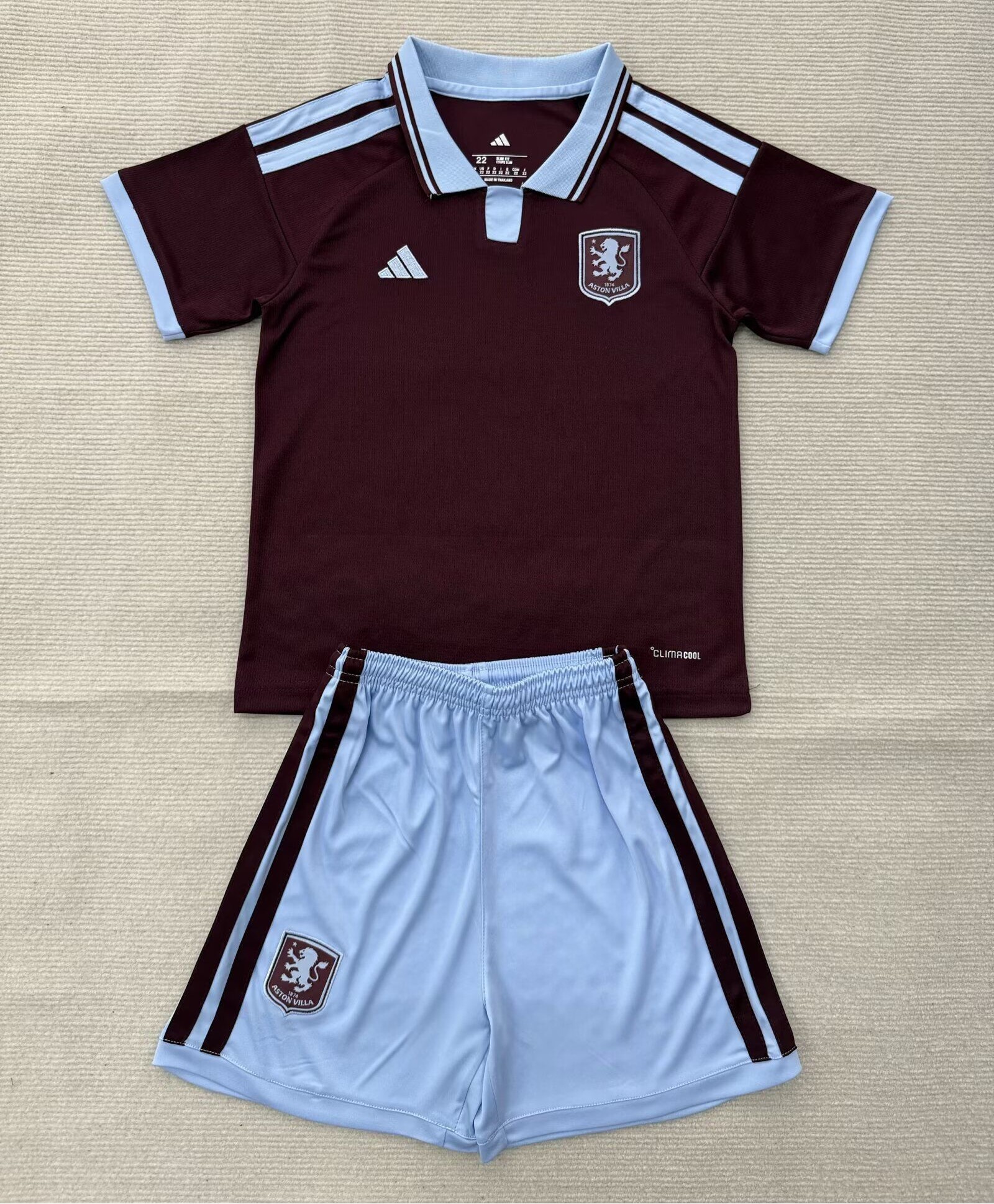 Kids-Aston Villa 26/27 Home Soccer Jersey